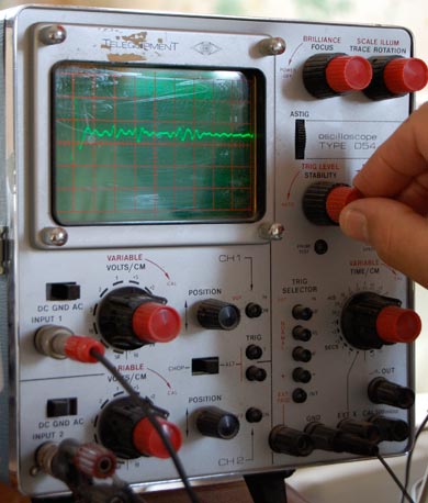 Oscilloscope Turning Dial