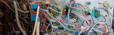 Photo of circuit boards and wires